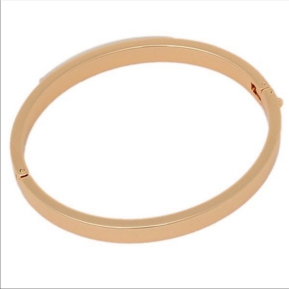 Coach Hinged Bangle Bracelet Rose Gold - Picture 4 of 7